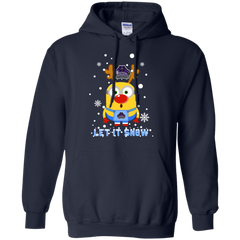 Minion Central Arkansas Bears Ugly Christmas Sweaters Let It Snow Hoodie - The White Eagles
