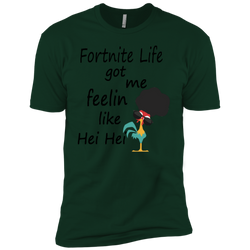 Fortnite Life Got Me Feelin Like Hei Hei Men's Sleeve Shirt - The White Eagles