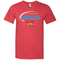 Dilly Dilly Los Angeles Chargers A True Friend Of The Chargers Men's V-Neck T-Shirt - The White Eagles