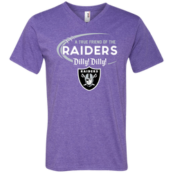 Dilly Dilly Raiders A True Friend Of The Raiders Men's V-Neck T-Shirt - The White Eagles