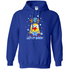 Minion Columbia Lions Ugly Christmas Sweaters Let It Snow Hoodie - The White Eagles