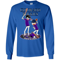 Colorado Rockies Baseball Rick And Morty LS Cotton T-Shirt - The White Eagles