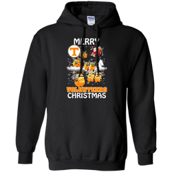 Tennessee Volunteers Ugly Christmas Sweaters Minions Santa Claus Merry Christmas Hoodie - The White Eagles