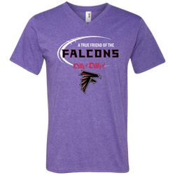 Dilly Dilly Atlanta Falcons A True Friend Of The Falcons Men's V-Neck T-Shirt - The White Eagles