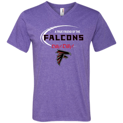 Dilly Dilly Atlanta Falcons A True Friend Of The Falcons Men's V-Neck T-Shirt - The White Eagles