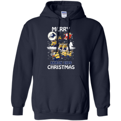 Akron Zips T Shirts Minions Santa Claus Merry Christmas Hoodies Sweatshirts Hoodie - The White Eagles
