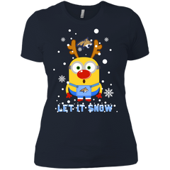 Minion Montana State Bobcats Ugly Christmas Sweaters Let It Snow Ladies' Shirt - The White Eagles