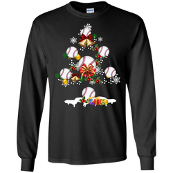 Christmas Is Coming Baseball Santa Claus Ugly Christmas Sweater LS Cotton T-Shirt - The White Eagles