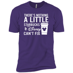 There's Nothing A Little Starbucks & Disney Can't Fix Shirt Men's Sleeve Shirt - The White Eagles