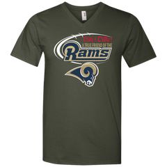 Dilly Dilly Los Angeles Rams A True Friend Of The Rams Men's V-Neck T-Shirt - The White Eagles