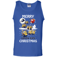 Akron Zips T Shirts Minions Santa Claus Merry Christmas Hoodies Sweatshirts Tank Top - The White Eagles