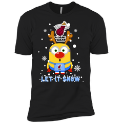 Minion Miami Heat Ugly Christmas Sweaters Let It Snow Men's Sleeve Shirt - The White Eagles