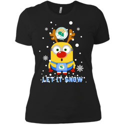 Minion Norfolk State Spartans Ugly Christmas Sweaters Let It Snow Ladies' Shirt - The White Eagles