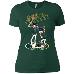 Oakland Athletics Baseball Rick And Morty Ladies' Shirt - The White Eagles