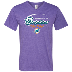 Nfl Dilly Dilly Miami Dolphins A True Friend Of The Dolphins Men's V-Neck T-Shirt - The White Eagles