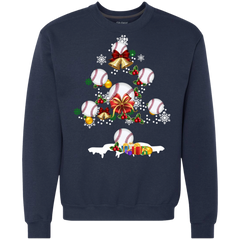 Christmas Is Coming Baseball Santa Claus Ugly Christmas Sweater Sweatshirt - The White Eagles