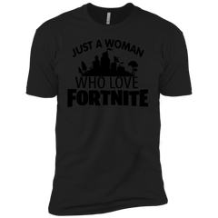 Fortnite Just A Woman Who Loves Fortnite Men's Sleeve Shirt - The White Eagles
