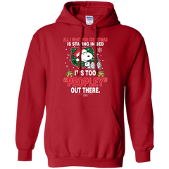 I Want For Christmas Is Staying In Bed Snoopy The Peanuts Movie Hoodie - The White Eagles