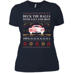 Deck The Halls With Salt And Iron Ugly Christmas Sweater Ladies' Shirt - The White Eagles