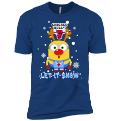 Minion Chicago Bulls Ugly Christmas Sweaters Let It Snow Men's Sleeve Shirt - The White Eagles