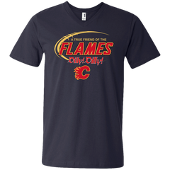 Dilly Dilly A True Friend Of The Calgary Flames Men's V-Neck T-Shirt - The White Eagles