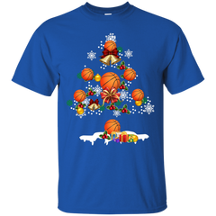 Christmas Is Coming Basketball Santa Claus Ugly Christmas Sweater Cotton T-Shirt - The White Eagles