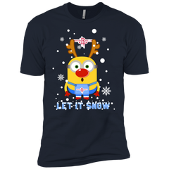 Minion Houston Rockets Ugly Christmas Sweaters Let It Snow Men's Sleeve Shirt - The White Eagles