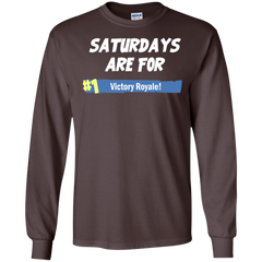 Fortnite Saturdays Are For Victory Royale LS Cotton T-Shirt - The White Eagles