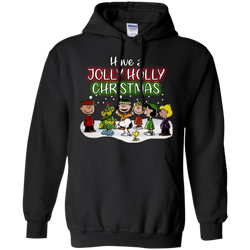 Have A Jolly Holly Christmas The Peanuts Movie Snoopy Charlie Brown Woodstock Hoodie - The White Eagles