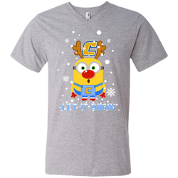 Minion Chattanooga Mocs Ugly Christmas Sweaters Let It Snow Men's V-Neck T-Shirt - The White Eagles