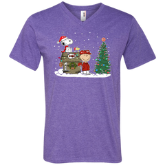 Kansas City Chiefs Snoopy The Peanuts Ugly Christmas Sweater  Super Bowl Men's V-Neck T-Shirt - The White Eagles
