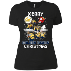 California Golden Bears T Shirts Minions Santa Claus Merry Christmas Ladies' Shirt - The White Eagles