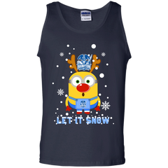 Minion Hampton Pirates Ugly Christmas Sweaters Let It Snow Tank Top - The White Eagles