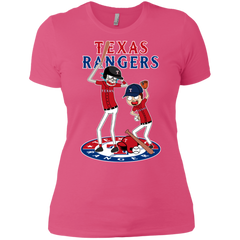 Texas Rangers Baseball Rick And Morty Ladies' Shirt - The White Eagles
