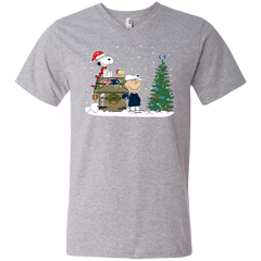 New England Patriots Snoopy The Peanuts Ugly Christmas Sweater  Super Bowl Men's V-Neck T-Shirt - The White Eagles