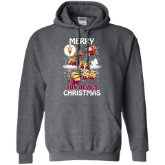 Arizona State Sun Devils Ugly Christmas Sweaters Minions Santa Claus Merry Christmas Hoodie - The White Eagles