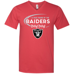 Dilly Dilly Raiders A True Friend Of The Raiders Men's V-Neck T-Shirt - The White Eagles