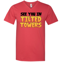 Fortnite See You In Tilted Towers Men's V-Neck T-Shirt - The White Eagles