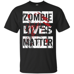 Zombie Lives Matter Tshirt Cotton T-Shirt - The White Eagles