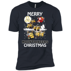 Appalachian State Mountaineers T Shirts Minions Santa Claus Merry Christmas Men's Sleeve Shirt - The White Eagles