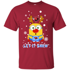 Minion Incarnate Word Cardinals Ugly Christmas Sweaters Let It Snow Cotton T-Shirt - The White Eagles