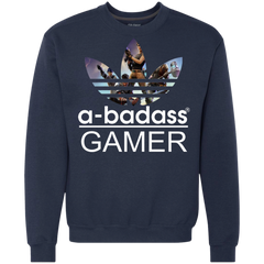 A-badass Gamer Fortnite Adidas Sweatshirt - The White Eagles