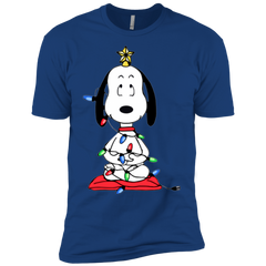 Snoopy Christmas Tree The Peanuts Movie Snoopy Men's Sleeve Shirt - The White Eagles