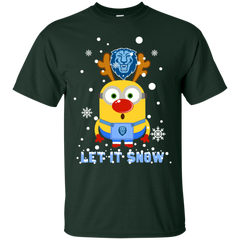 Minion Columbia Lions Ugly Christmas Sweaters Let It Snow Cotton T-Shirt - The White Eagles