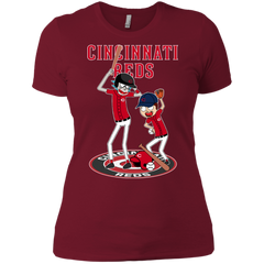 Cincinnati Reds Baseball Rick And Morty Ladies' Shirt - The White Eagles