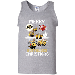 Colorado Buffaloes Ugly Christmas Sweaters Minions Santa Claus Merry Christmas Tank Top - The White Eagles