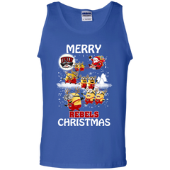 Christmas Sweaters Minions Santa Claus Merry Christmas Tank Top - The White Eagles