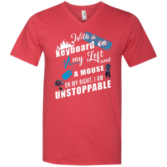 Fortnite I Am Unstoppable Men's V-Neck T-Shirt - The White Eagles
