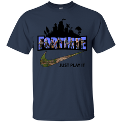 Fortnite Just Play It Nike Logo Cotton T-Shirt - The White Eagles