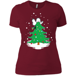 Snoopy Tree Christmas The Peanuts Movie Ladies' Shirt - The White Eagles